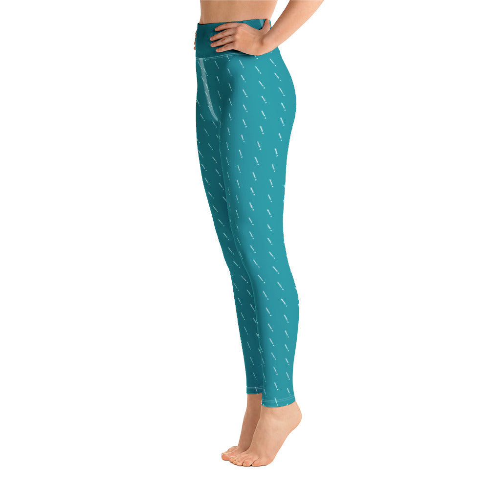 Wake UP! Blue (!) Yoga Leggings