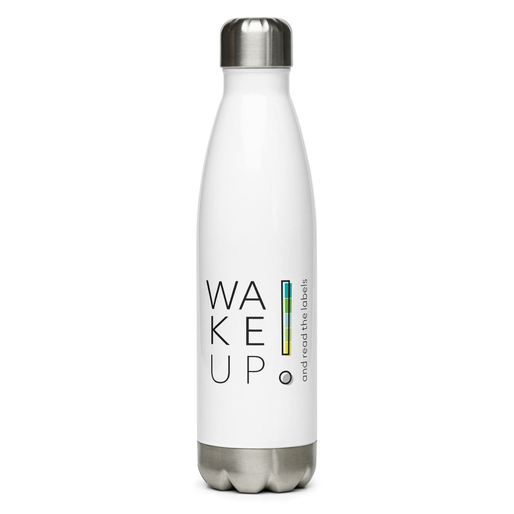 Wake UP! Stainless Steel Water Bottle